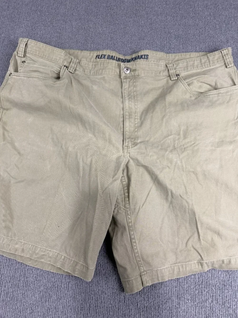 Duluth Trading Flex Ballroom Khaki Shorts Mens Size 48 Beige